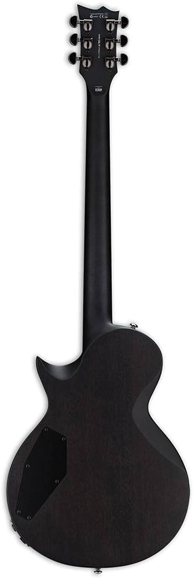 ESP LTD BB-600 Baritone Signature Series Ben Burnley Electric Guitar with Case, See Thru Black Sunburst Satin