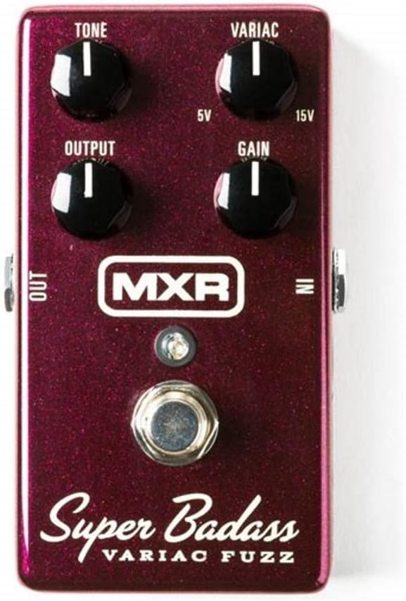 MXR M236 Super Badass Variac Fuzz Distortion Effects Pedal BUNDLE w/ 2 Patch Cables and Dunlop PVP101 Pick Pack