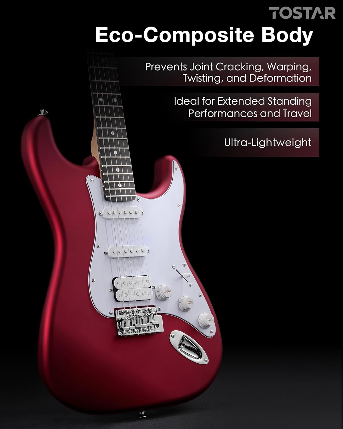 Tostar Electric Guitar Kit with Amp, 39