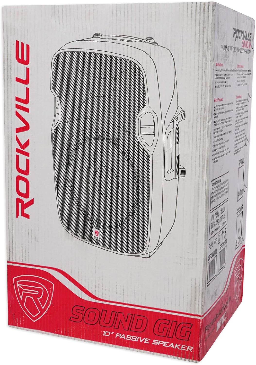 Rockville SPGN108 Pair 10