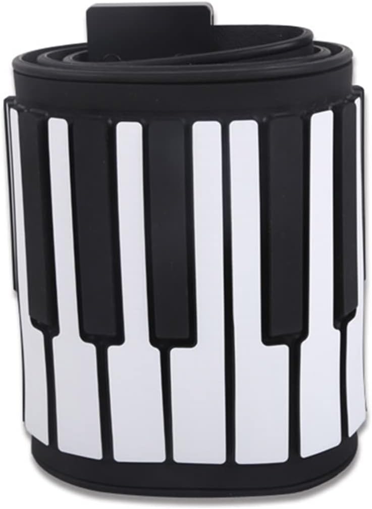 FLFL Electronic Folding Piano Mini Portable 61 Keys Flexible Roll-Up Piano USB MIDI Electronic Keyboard Hand Roll Piano Keyboard Instrument