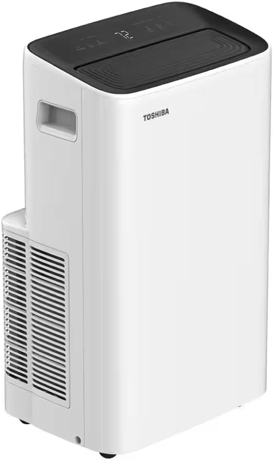 Toshiba PX0811CWRUFR 8,000 BTU (12,000 BTU ASHRAE) 115-Volt Smart Wi-Fi Portable AC, Cools & Dehumidifies Up To 350 Sq. Ft. - Certified Refurbished