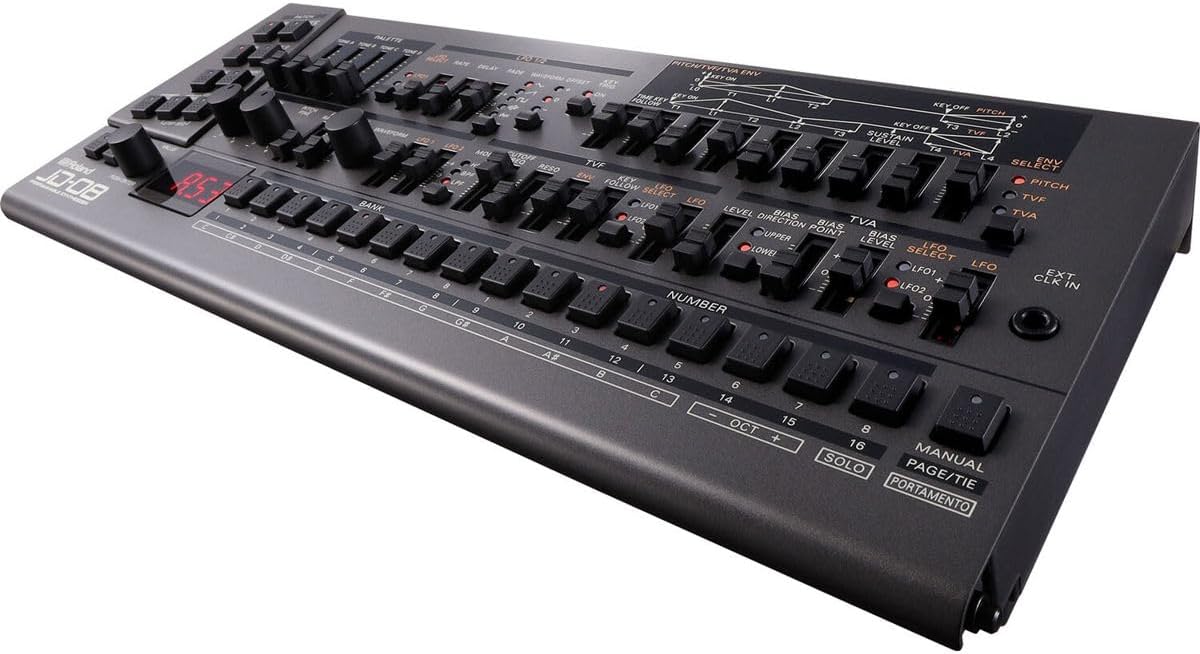 Roland JD-08 Tabletop Sound Module Boutique Synthesizer – Compact, Lightweight, Modern with New Effects and Polyphonic Sequencer