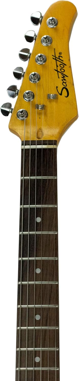 Sawtooth ES Relic Electric Guitar, Aero Blue, Retro Pack