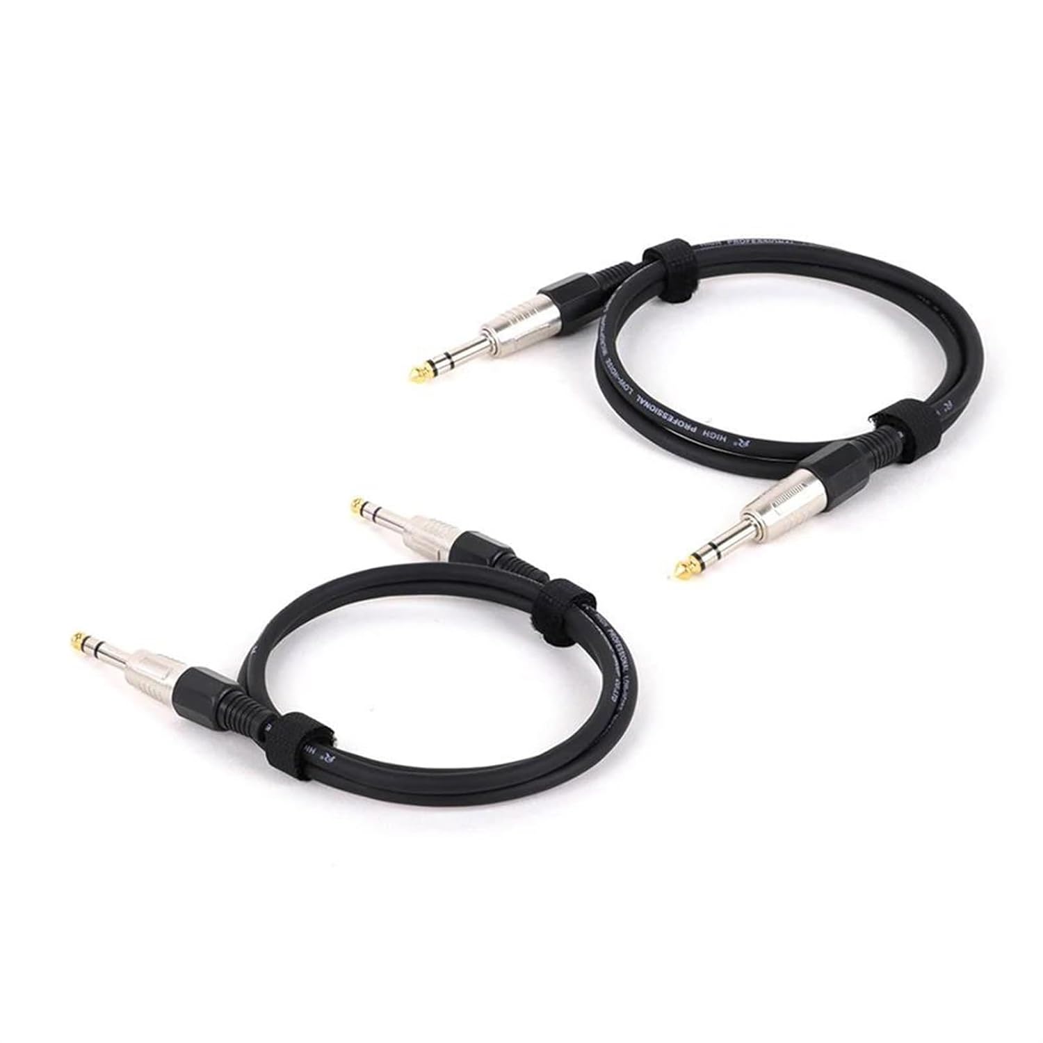 TSTS Guitar Audio Cable 1PC 1/4 Inch Straight Instrument Cable Mono Professional Guitar Cable for Guitar Bass Amplifier Keyboard(Black,15m)