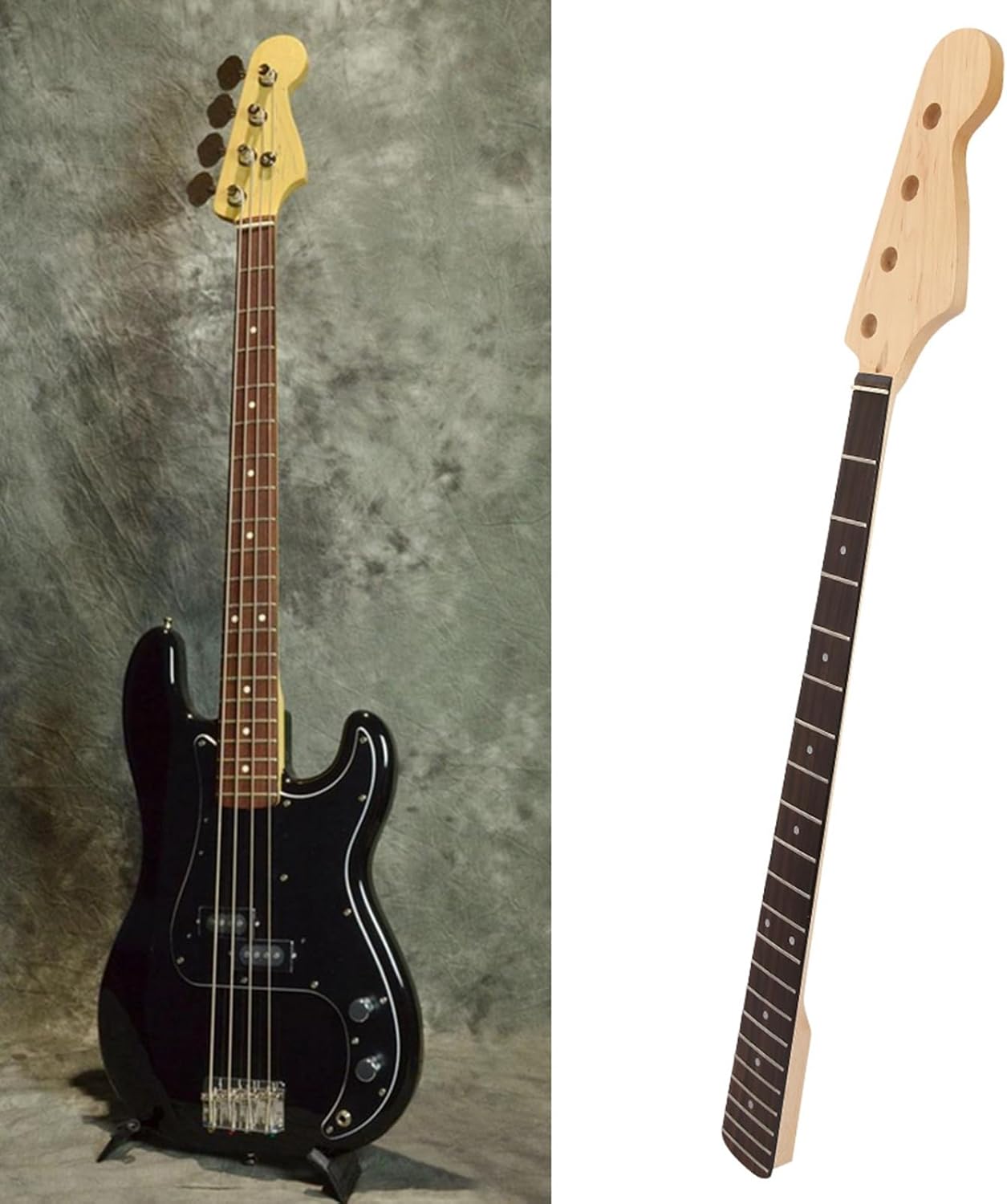 Bass Fretboard, 21 Frets Electric Bass Maple Rosewood Fretboard Fingerboard for Music Production, Live Performances, Studio Sessions