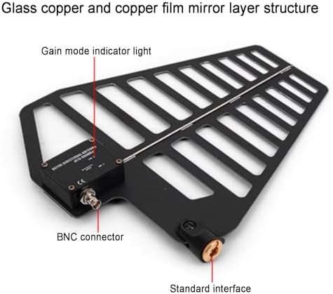UHF Wireless Antenna Distribution System with 16 Channels Microphone Signal Amplifier and Active Directional Antenna, Ideal for Stage and Live Performances