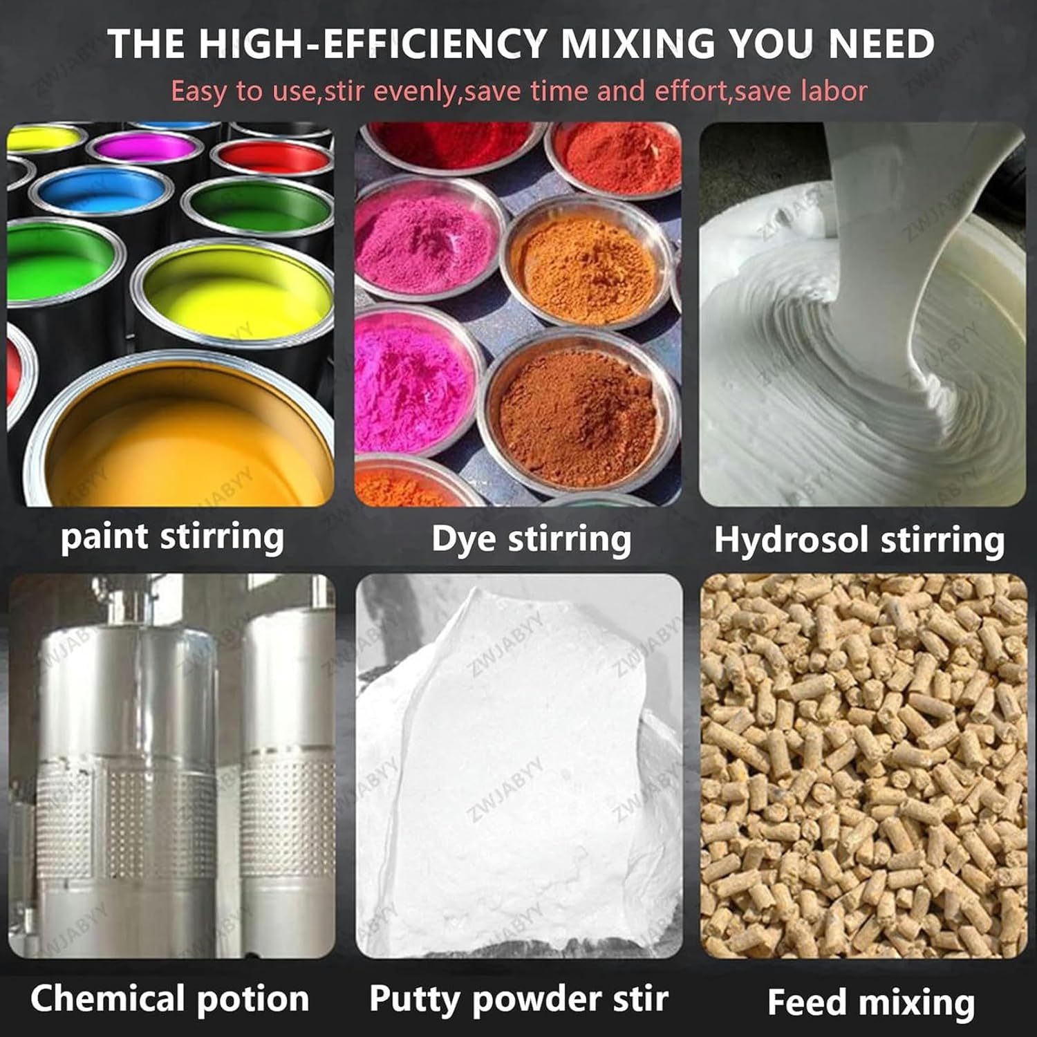 Pneumatic Paint Mixer Paint Stirring Machine, Air Agitator, Pneumatic Bracket Mixer, Agitator Paint Mix Tool, Commercial Pneumatic Mixer~/