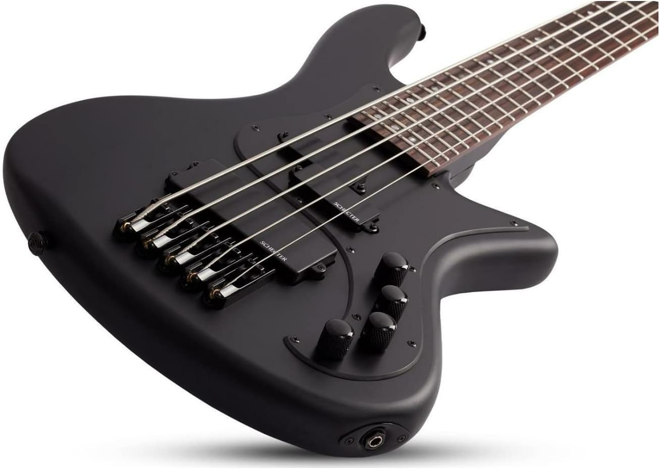 Schecter Stiletto Stealth - Satin Black, 5-String
