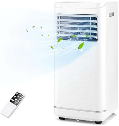 SIMOE Air Conditioner Portable 8000BTU, AC Portable Air Conditioner for Room, Cools up to 250 Sq. Ft, with Dehumidifier & Fan Mode, Sleep Mode, 24H Timer, LED Display, Child Lock, Remote Control