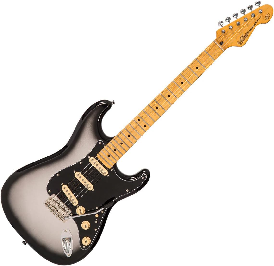Vintage Guitars V6 Reissue Electric Guitar - Silverburst