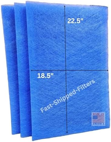 Fast-Shipped-Filters 3 Pack 20x25 Replacement Filter Pads Compatible with MicroPower Guard One Hour Air Cleaner 20x25 Refill Blue