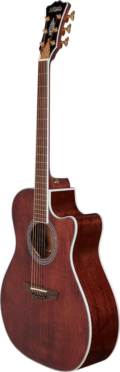 D'Angelico 6 String Acoustic-Electric Guitar, Right, Walnut Stain (DAEG200XTWALGP)