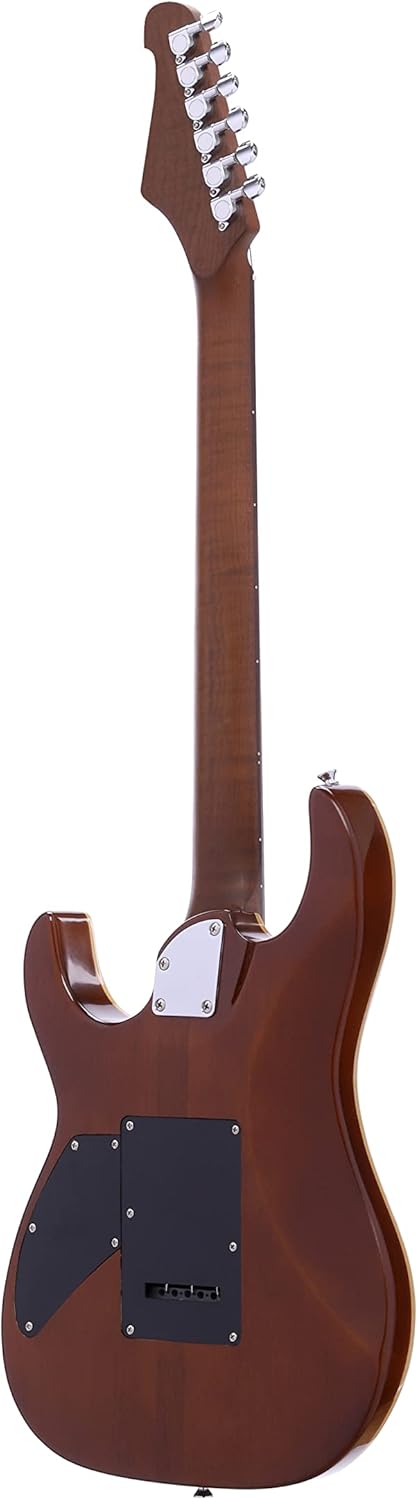 IYV- IS-400-HSH Solid Body with Flame Maple, H-S-H Pickup, Natural