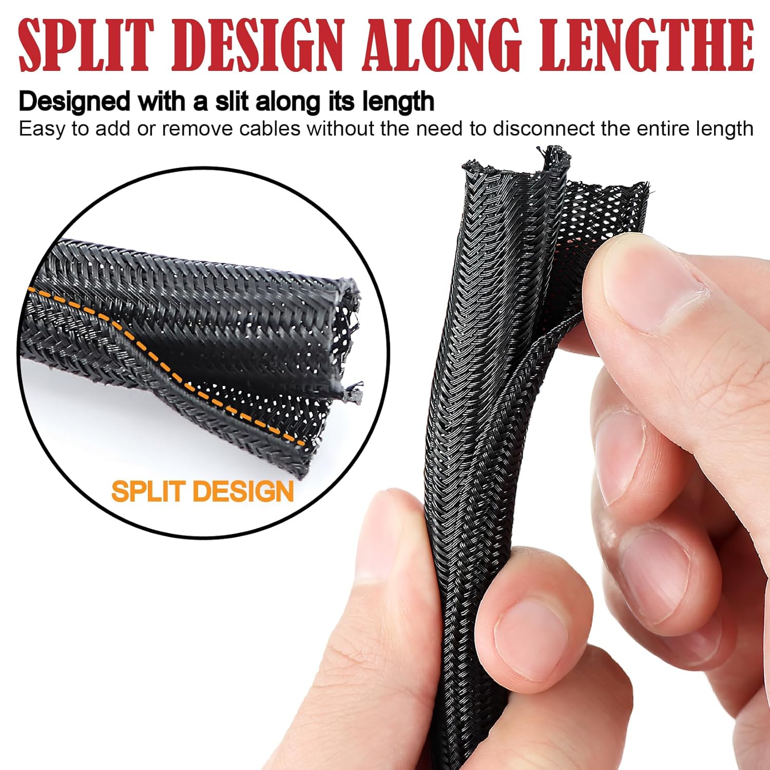 1/0 Gauge Wire CCA (20Ft Each Black/Red) Primary Automotive Wire with Lugs Kit,1/2 Inch Cable Split Sleeving,Battery Cable,Car Amplifier Power Ground Wires,Amp Install Wiring