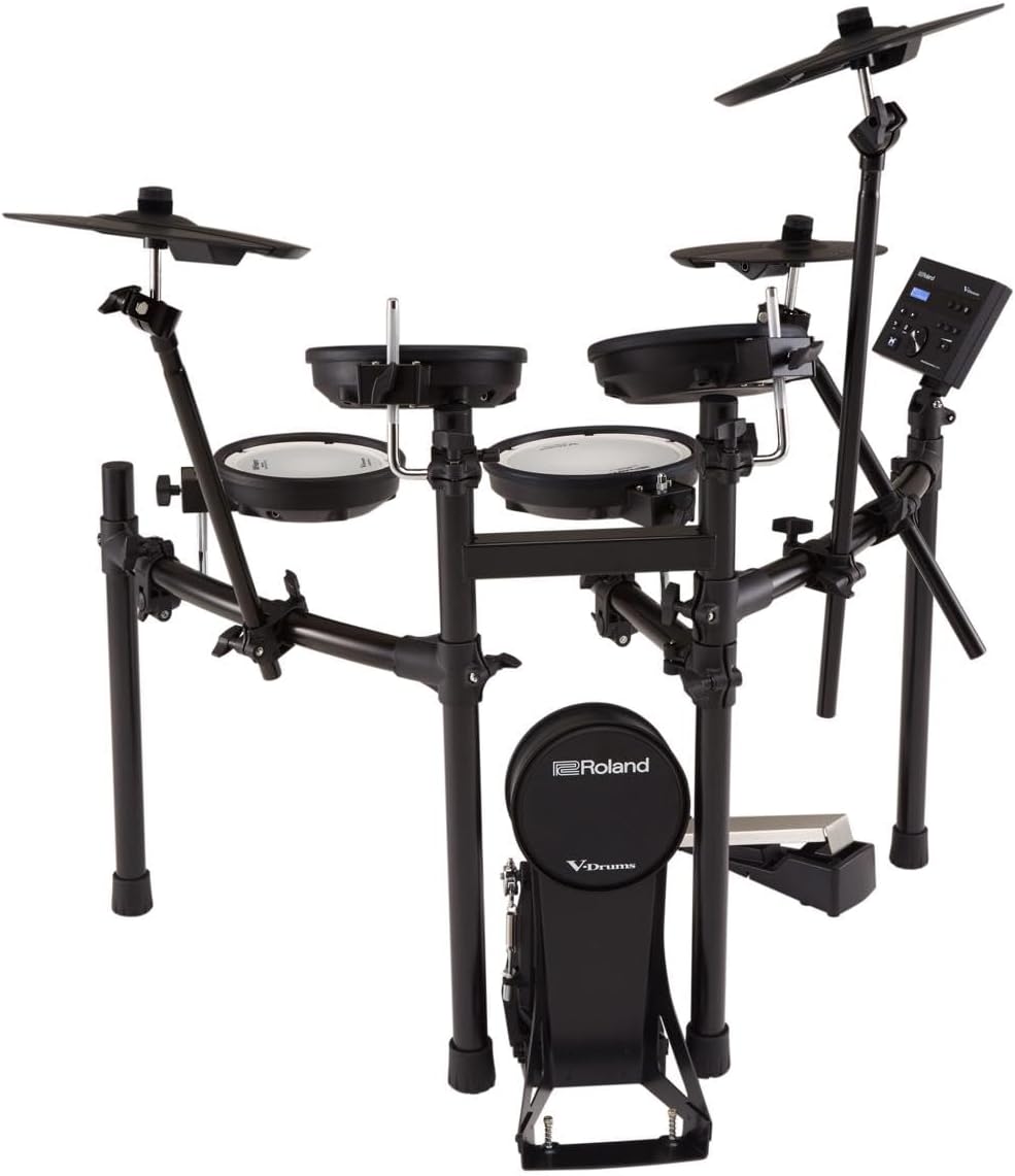 Roland TD-07KV Electronic V-Drums Kit – Legendary Dual-Ply All Mesh Head kit with superior expression and playability – Bluetooth Audio & MIDI – USB for recording audio and MIDI data – 40 FREE Melodic