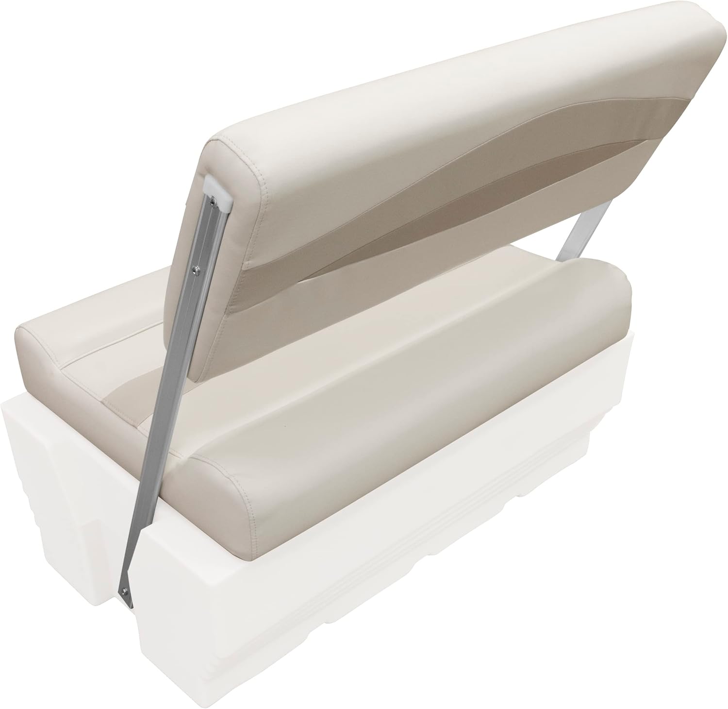 Wise BM1152-1066 Premier Series Pontoon Flip-Flop Seat Cushion Set, Stone/Mocha Java/Khaki