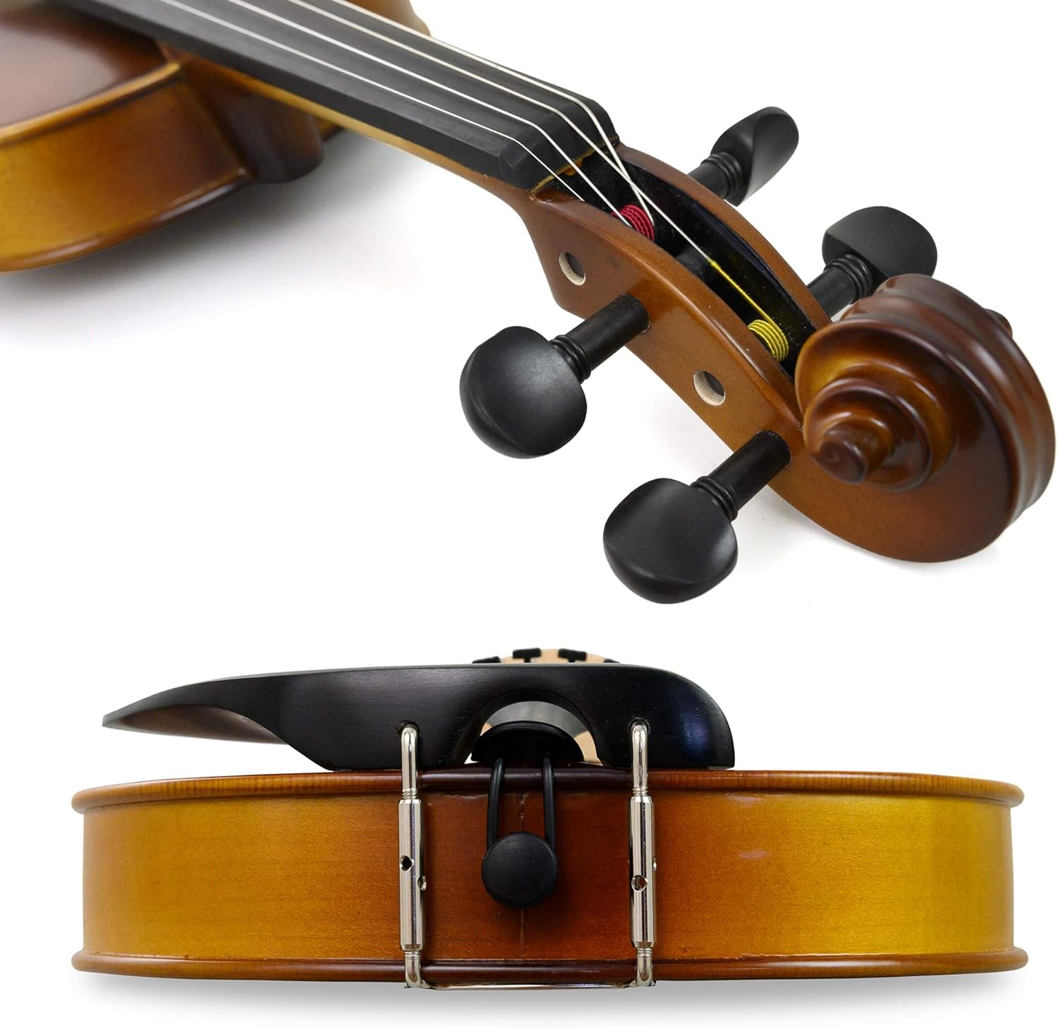 Ricard Bunnel G2 Violin Outfit Clearance 3/4 Size - Carrying Case and Accessories Included - Solid Maple Wood and Ebony Fittings By Kennedy Violins