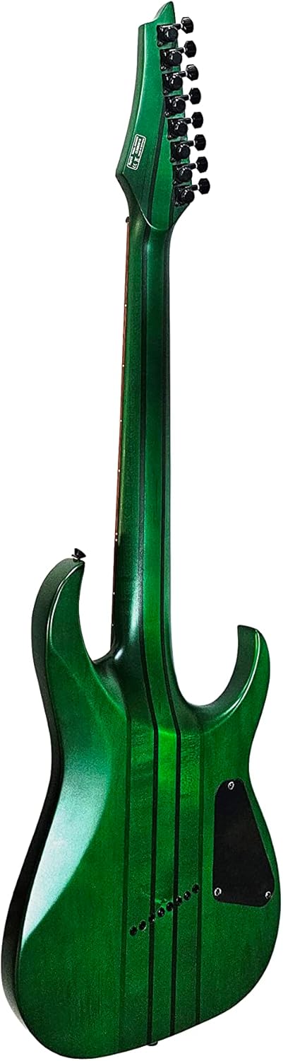 IYV-ISFF8-400 LH, Solid Body with Quilted Maple Top Electric Guitar, Green Sunburst, Left hand