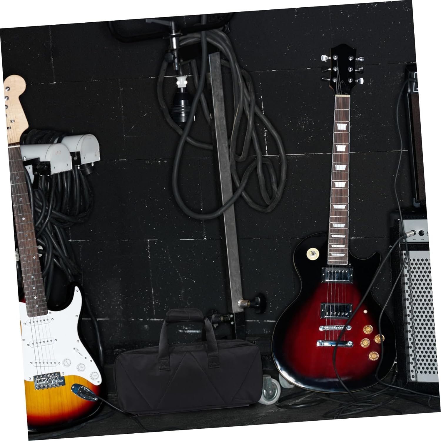 TOYANDONA 1set Guitar Effect Bracket Pedal Board Bag Secure Fixing Belts for Electric Guitar Performance and Storage