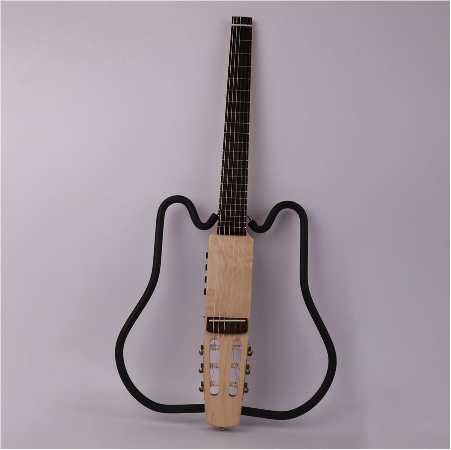 22 Frets Silent Nylon String Headless Electric Guitar Built in Effector Travel Portable Foldable Guitar Professional Headless Guitar (Color : 01)