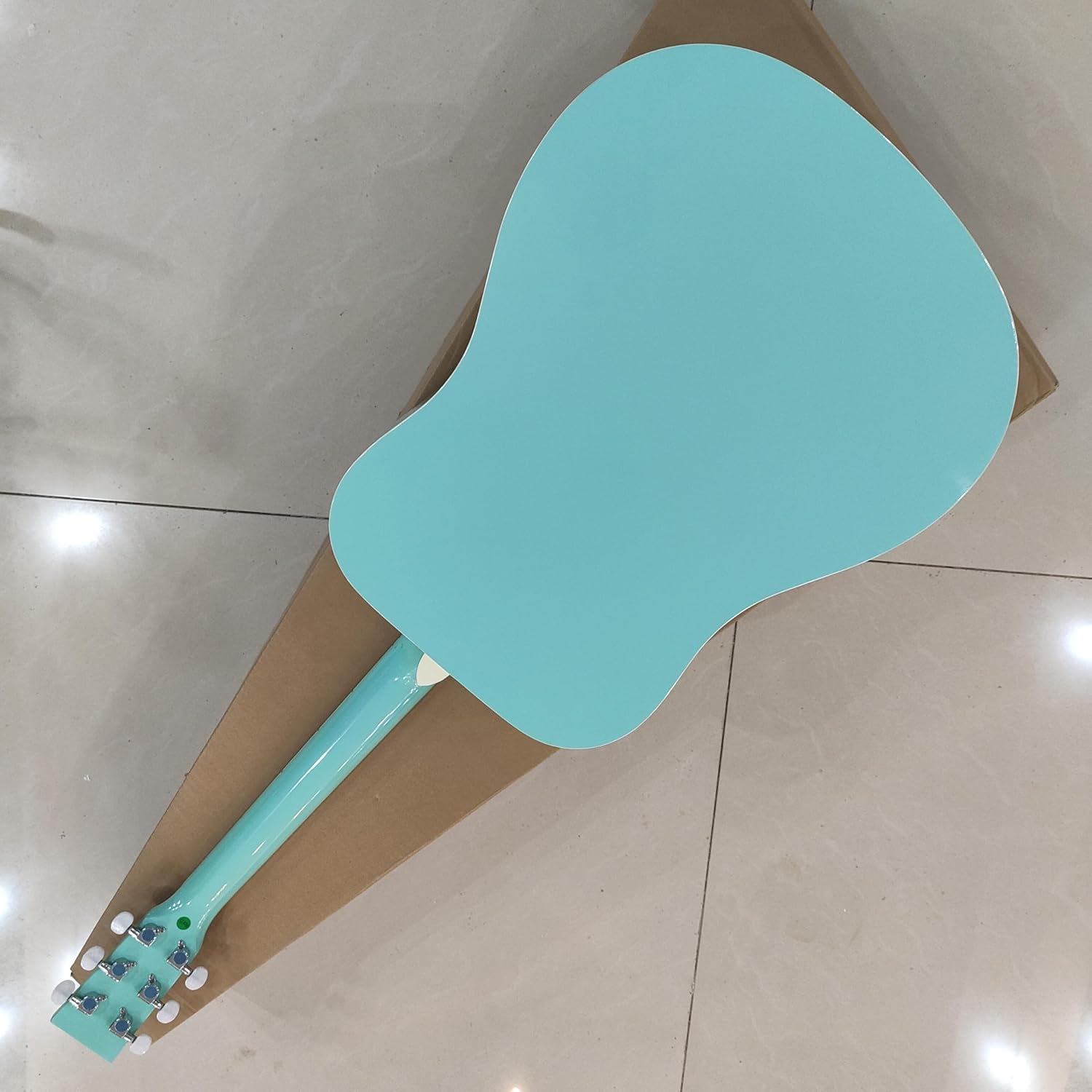 Acoustic Guitar, Turquoise Blue, Full Size Dreadnought, 6-String，36