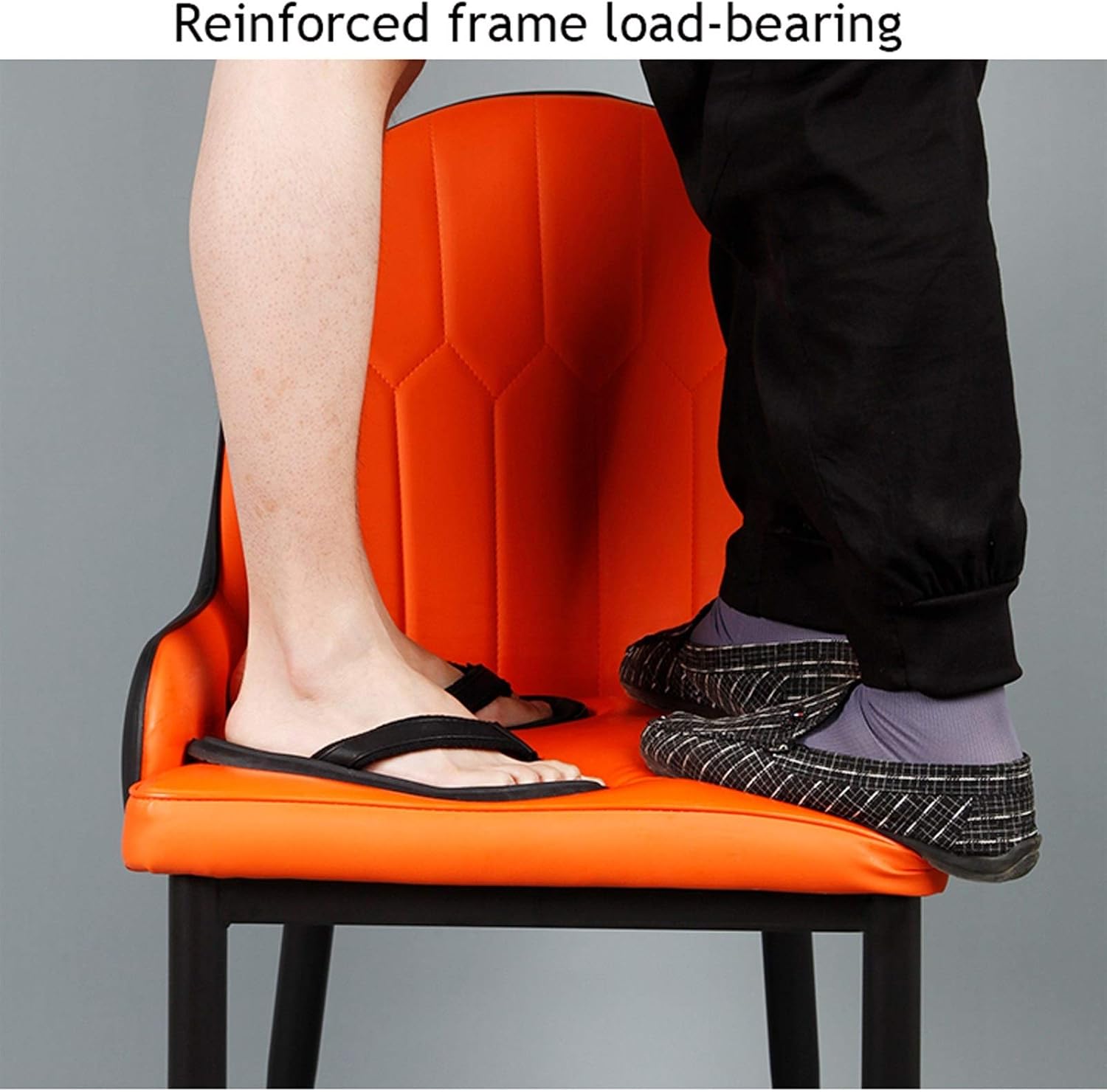 Modern Kitchen Dining Room Chairs Modern Simplicity Matte Suede Leather Backrest Dining Chair for Office Lounge Kitchen Bedroom (Color : Red)