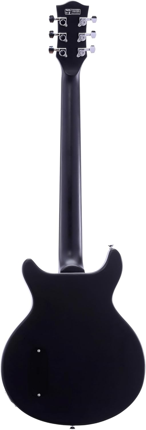 IYV ILJR-200 6 String Solid-Body Electric Guitar, Black