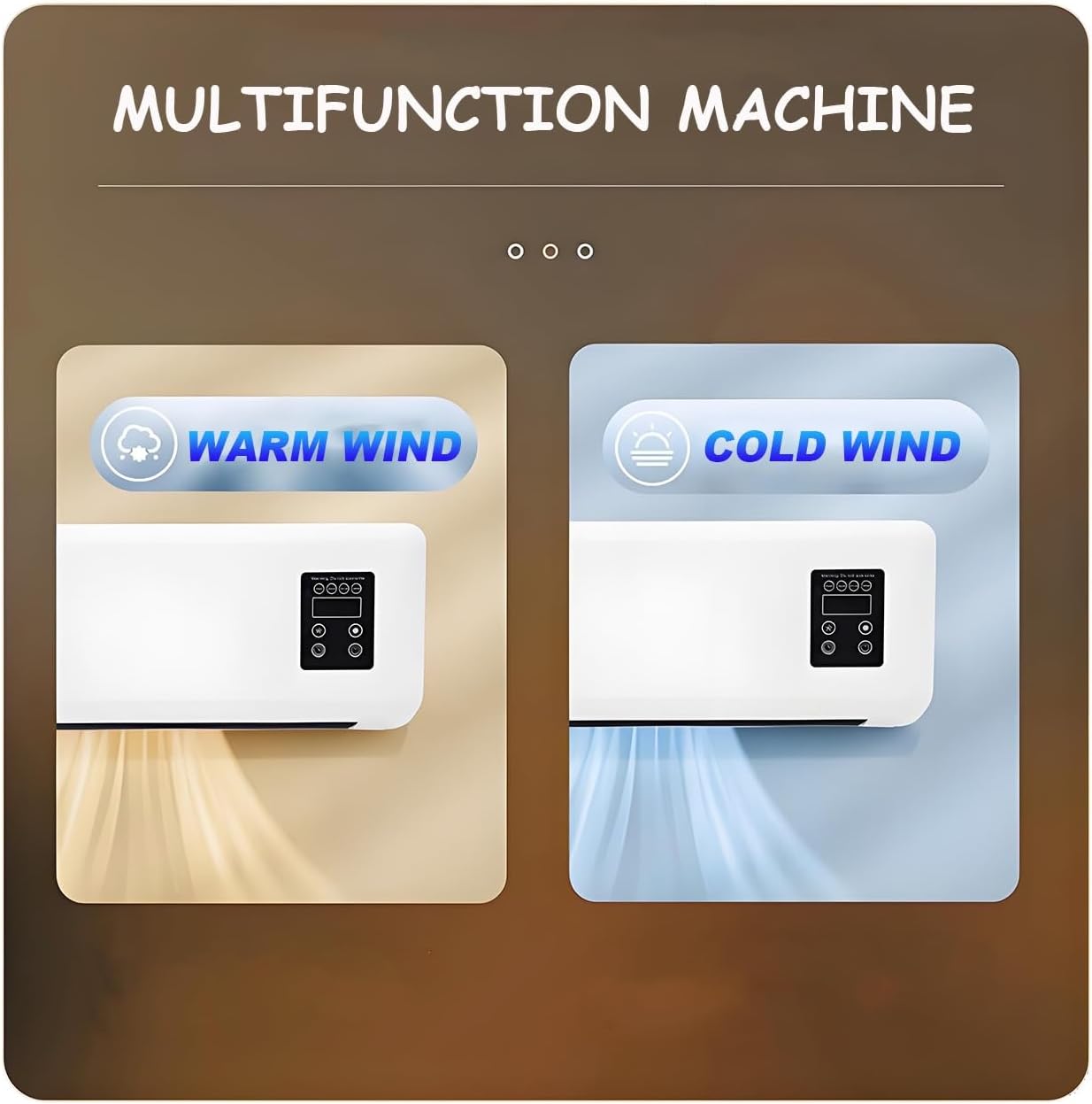 Ductless Air Conditioner Portable Wall Mounted Heater 3 In 1 Mini Window Aire Acondicionado RV Ac Units Air Conditioners for Home Kitchen Living Room Bedroom