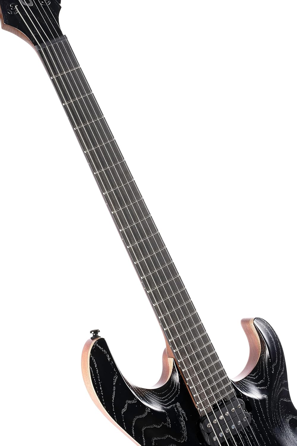 Cort KX Series 700 Evertune Electric Guitar, Open Pore Black