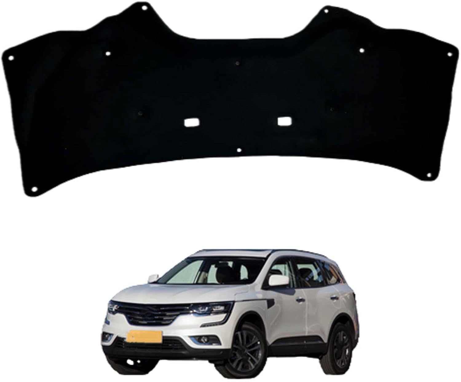 Car Front Hood Engine Sound Pad for Renault Koleos II 2018-2024 OE:9825959880, Heat Insulation Cotton Mat Cover Soundproof Car Accessories