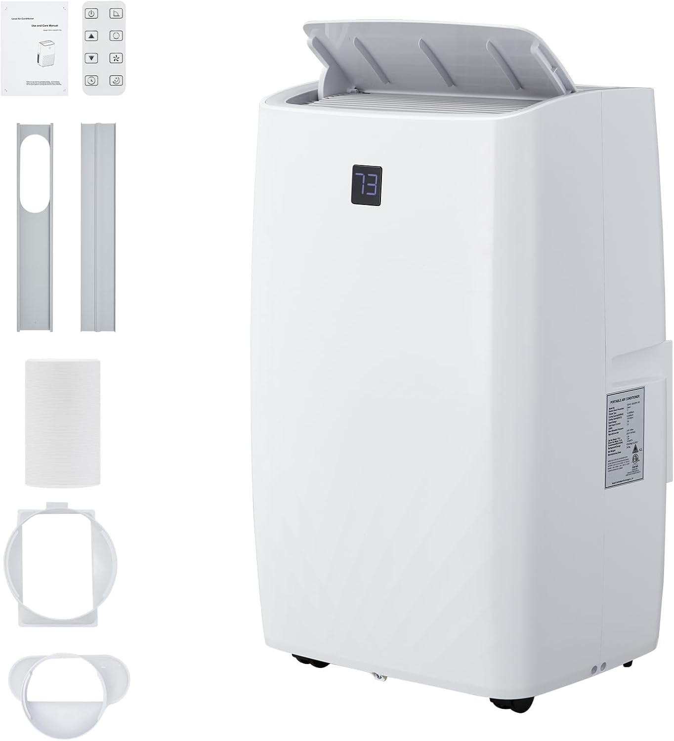 12000 BTU Portable Air Conditioner with Remote, 3 in-1 AC Unit for Cooling, Fan & Dehumidifier, Energy Efficient Portable Air Conditioners for Bedroom
