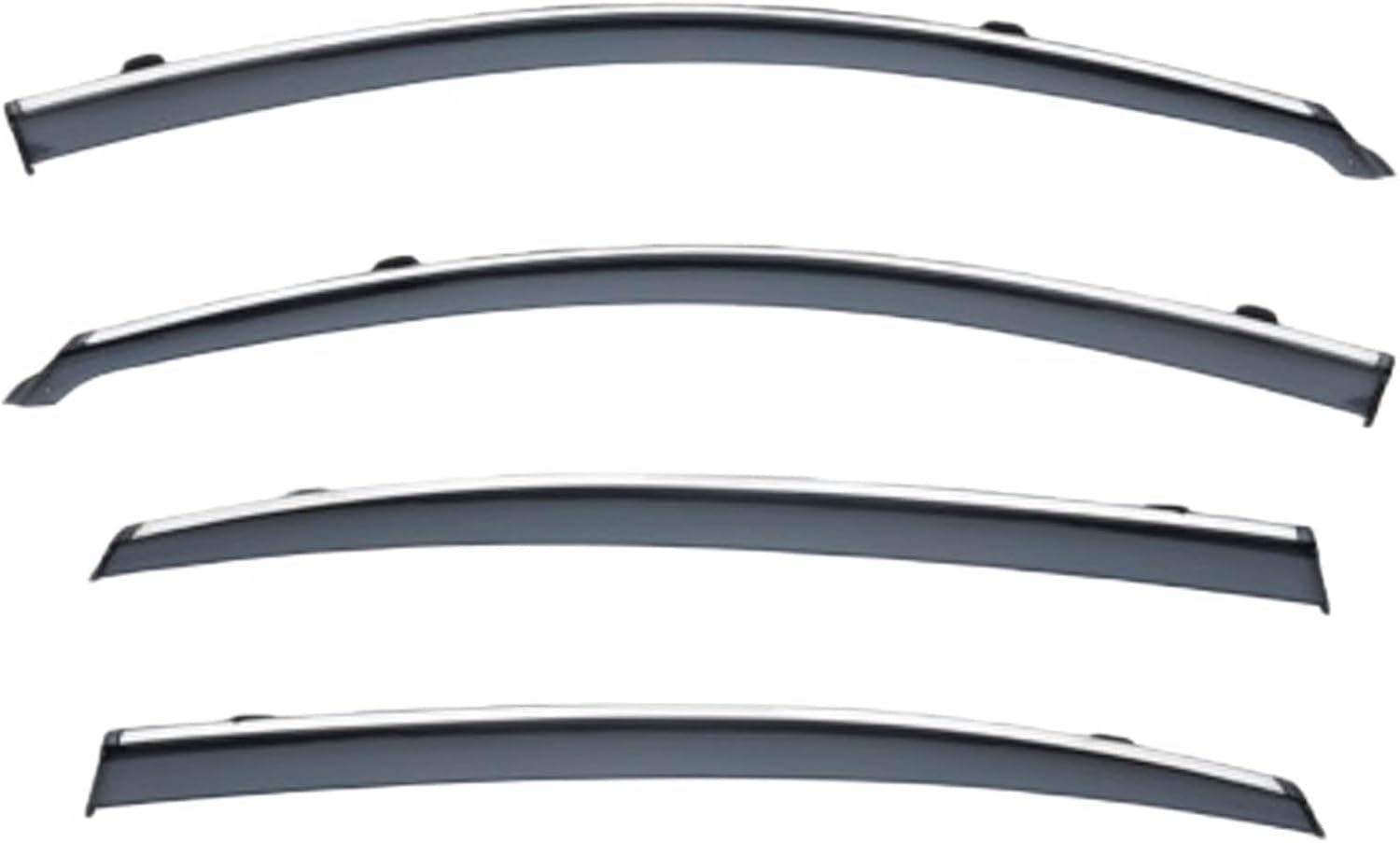 Window Deflectors for Nissan Teana Duke Edition MK3-L33 2014-2018, Sun Rain Guard Window Visors Vent Shades with Bright Stripes Car Accessories