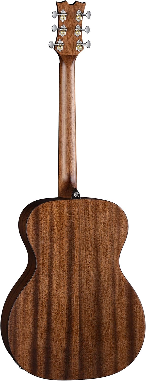 Dean Guitars 6 String St Augustine Folk Solid Top Acoustic/Electric Guitar, Right, Satin Vintage Black Burst (SA FOLK E VB)