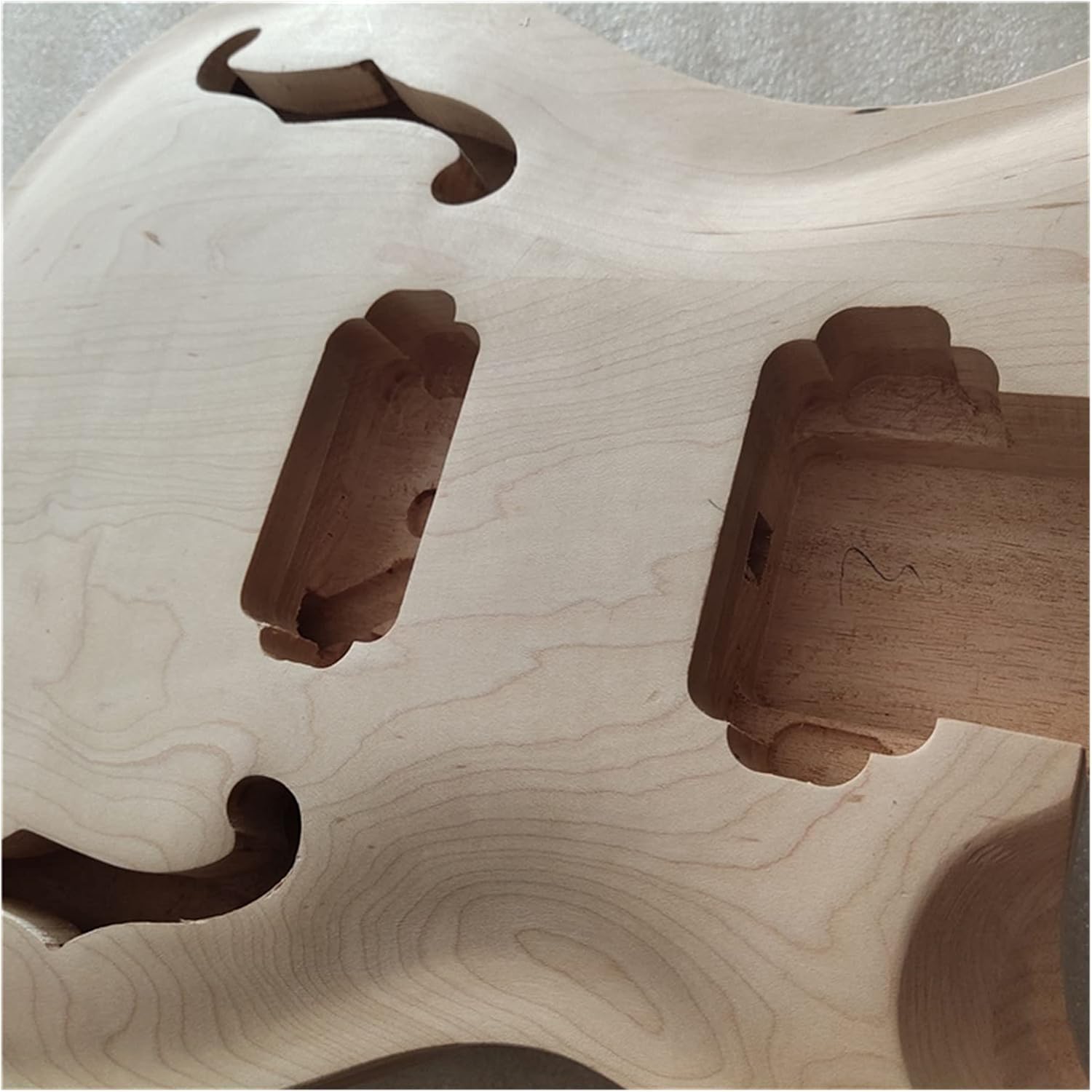 Unfinished Guitar Body 1 Set Unfinished Guitar Neck and Body for PRS Style Electric Guitar Kit Guitar DIY Accessory