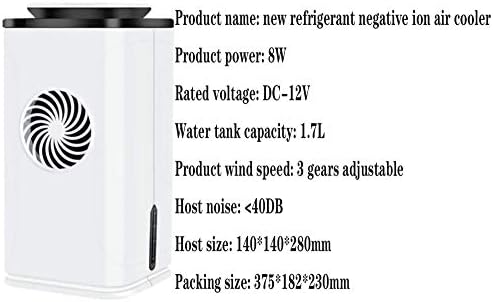 Portable Cooler, Mini Air Conditioner Air Purifier, Three-in-one Cooling, Purification And Humidification, 12000w Negative Ion Generator, Small Space Silent Mobile Cooling