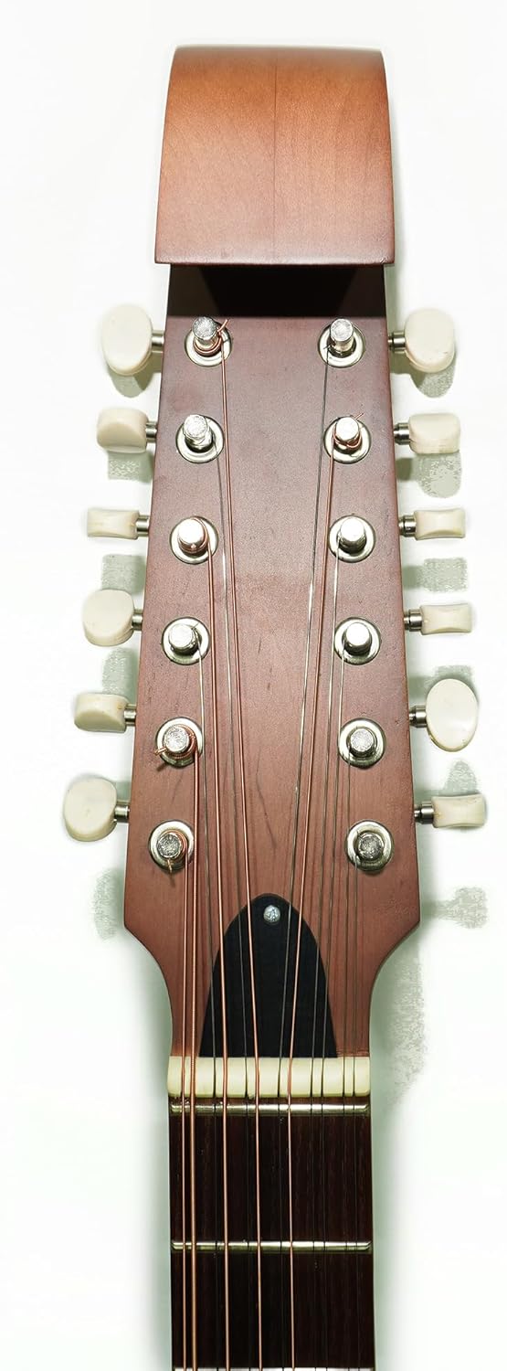 Acoustic 12 Strings Folk Lute Folk Guitar Kobza Vihuela Ukraine Natural Wood Hand painted Perfect Sound! Rare Musical Instrument!