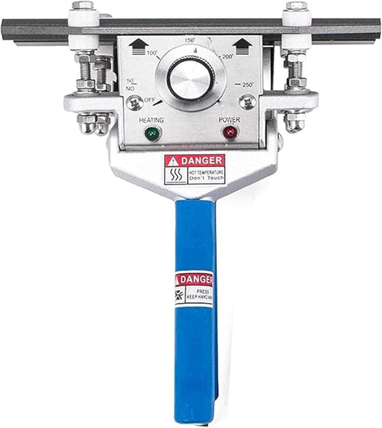 Hand-Held Heat Sealer Crimping Machine, 10 Mm Sealing Width, Temperature Control from 0 to 75°C, for Mylar Pouches, Foil Pouches, Cellophane Bags-200mm