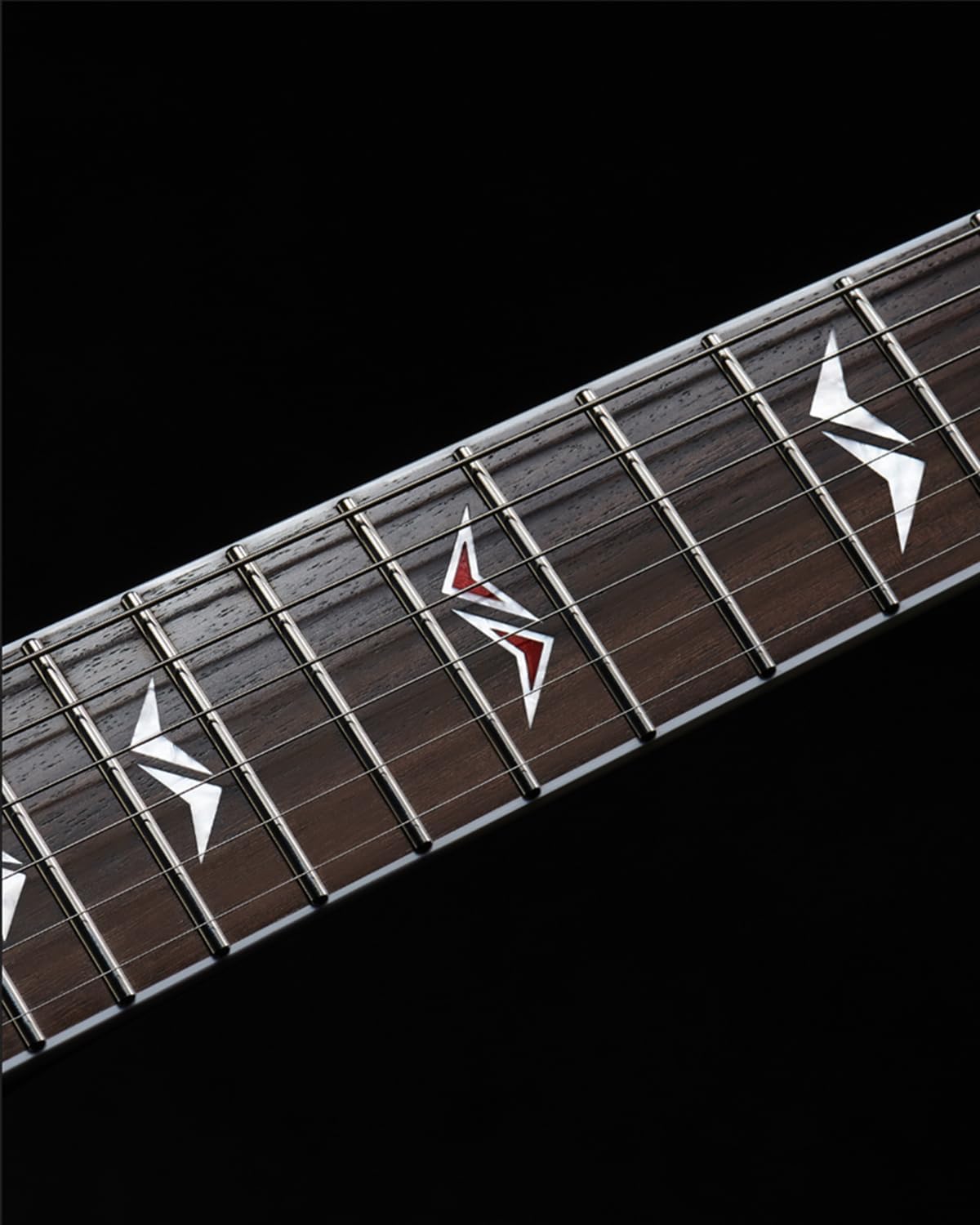 WestCreek RACER Solid Body Electric Guitar, Double Cut guitar, Rounded End Frets, Bone nut, Rosewood Fingerboard, Mahogany Body (Bumble-B)