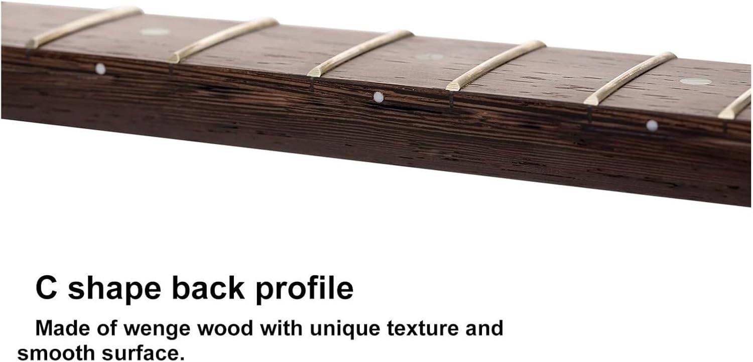 22-Fret Wenge Electric Guitar Neck for ST-Style Guitars - Product Details