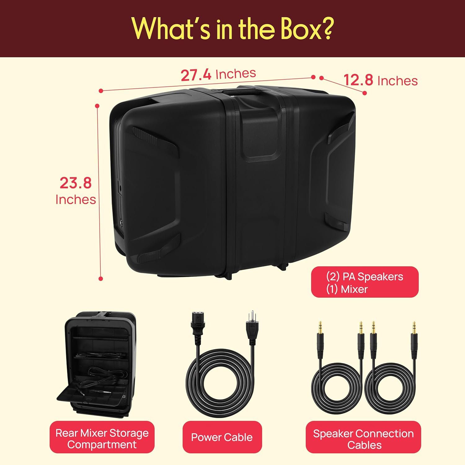 Pyle Portable Bluetooth PA Speaker System - 600 Watt 8-Channel Amplifier Kit with 8