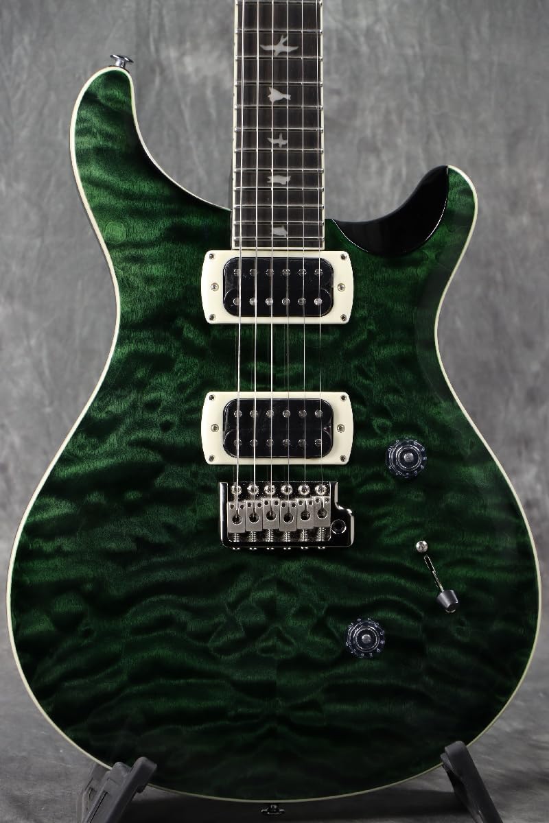 PRS SE Custom 24 Quilt, Teal Black with Gigbag