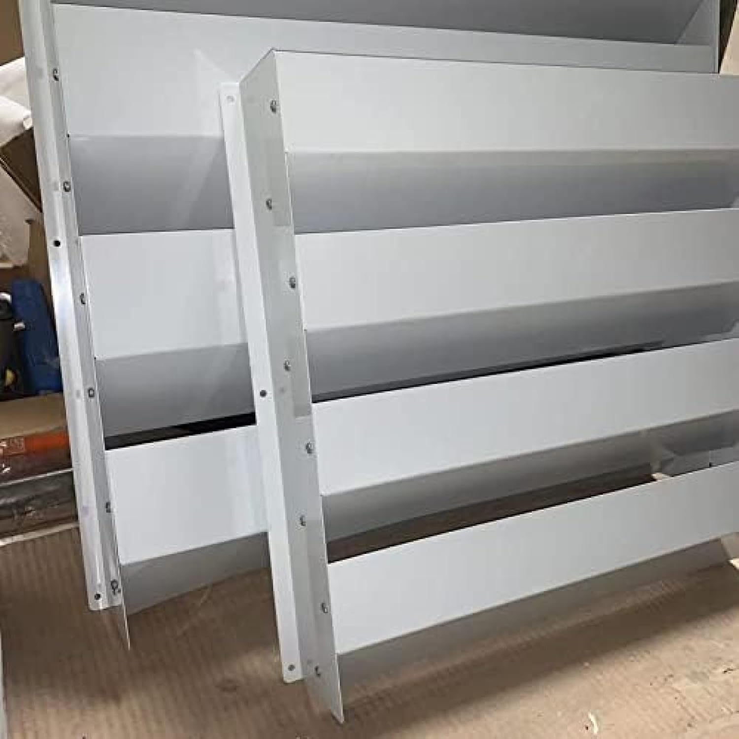 Outdoor Air Conditioner Cover Waterproof AntiDirect Blow Deflector Galvanized Steel Heat Pump Unit Cover for Condensing Unit Dustproof and Wind Baffle Protection