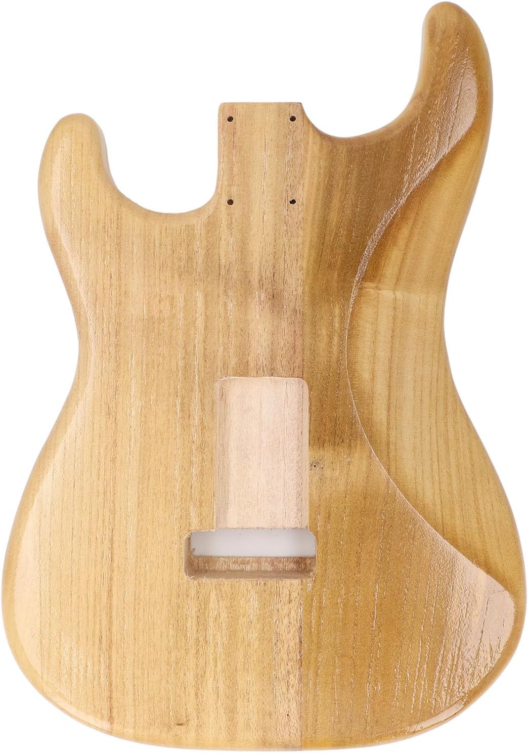 Unfinished Handcrafted Electric Guitar Body, Walnut Wood Blank Triple Single Pickup Hole Guitar Replacement Parts