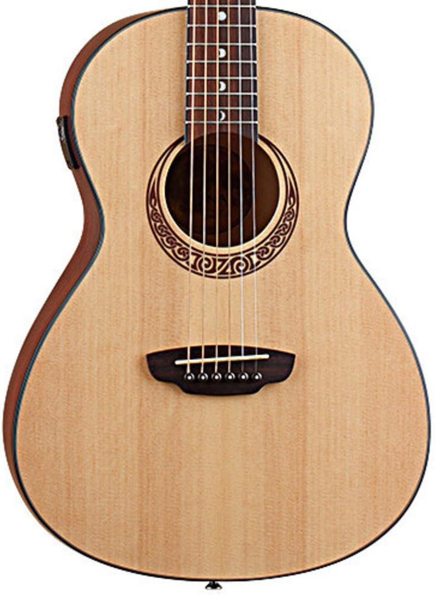 Luna Gypsy Parlor Student Guitar with Built-In Tuner