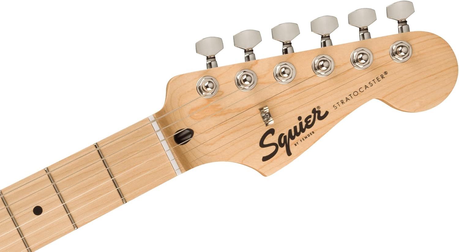 Fender FSR Squier Sonic Stratocaster Electric Guitar - Arctic White, Maple Fingerboard, White Pickguard