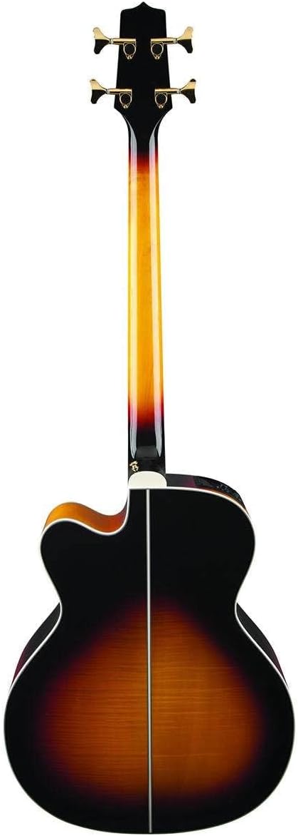 Takamine GB72CE-BSB Jumbo Acoustic Electric Bass Guitar, Black Sunburst