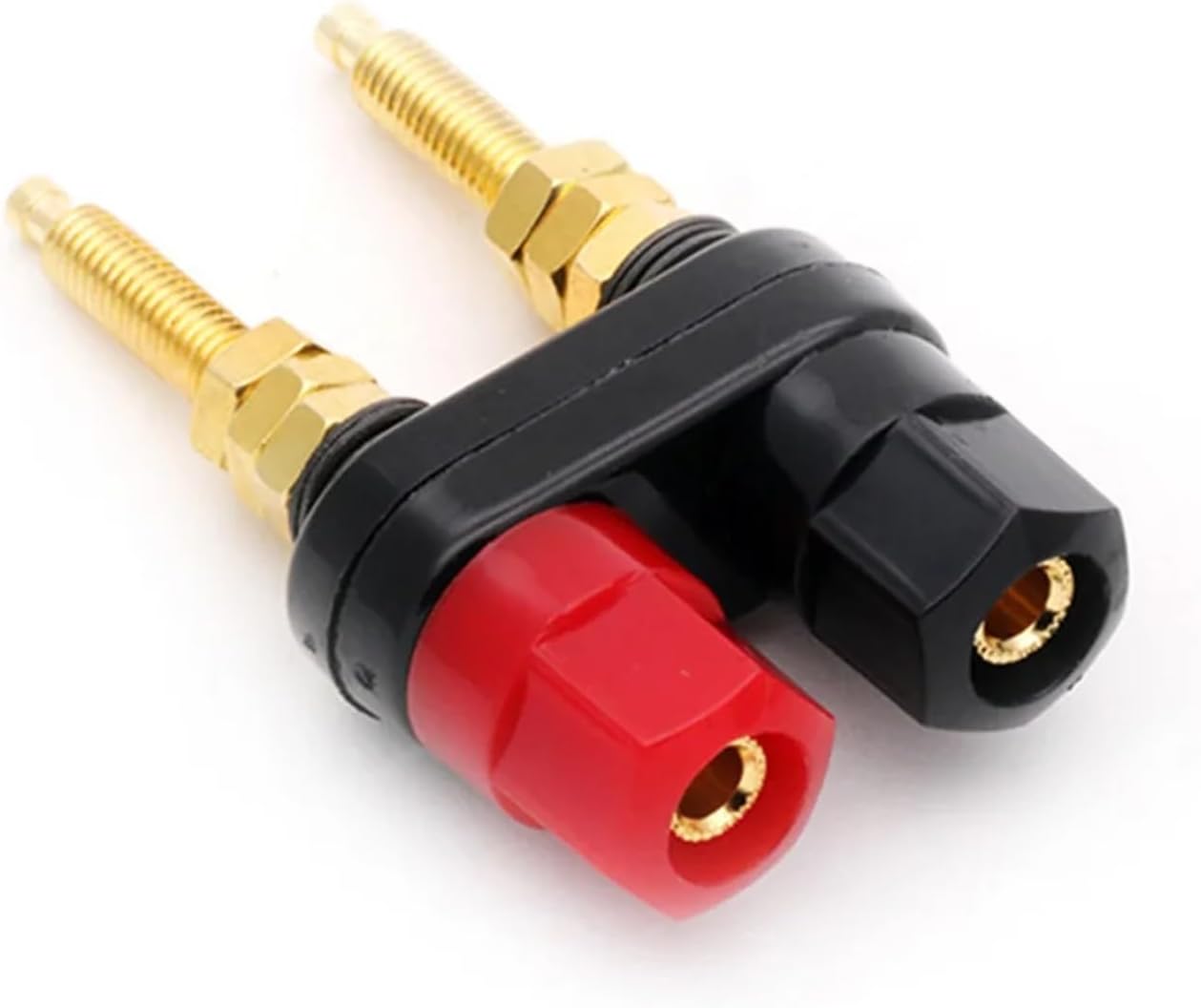 10PC Extended Speaker Banana Plugs Binding Post Terminals Connector Dual Female Socket for Speaker Amplifier