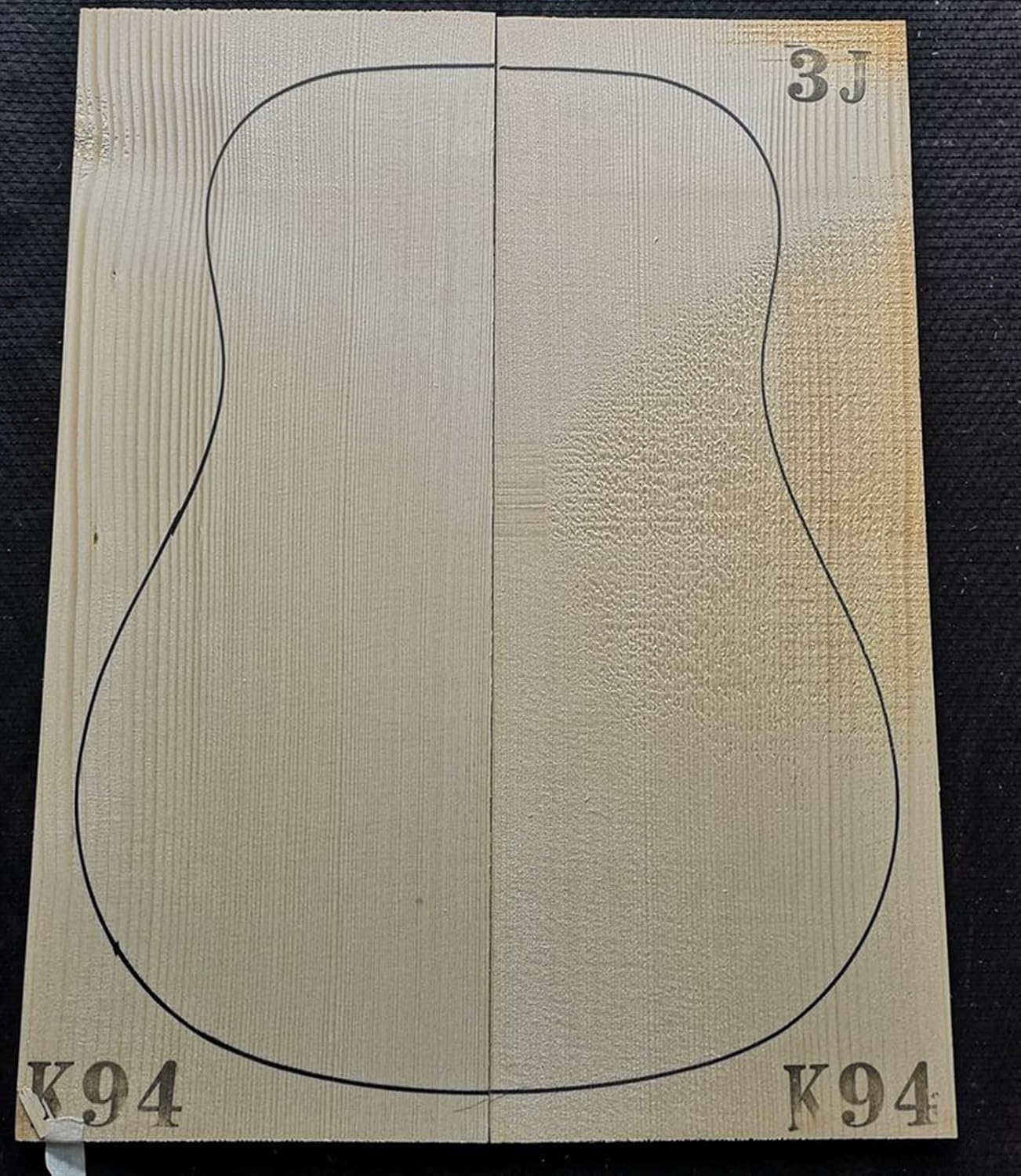 FLFL Spruce Full Veneer Guitar Panel Spruce Made Guitar Accessories Unfinished Guitar Kit (Color : 13)
