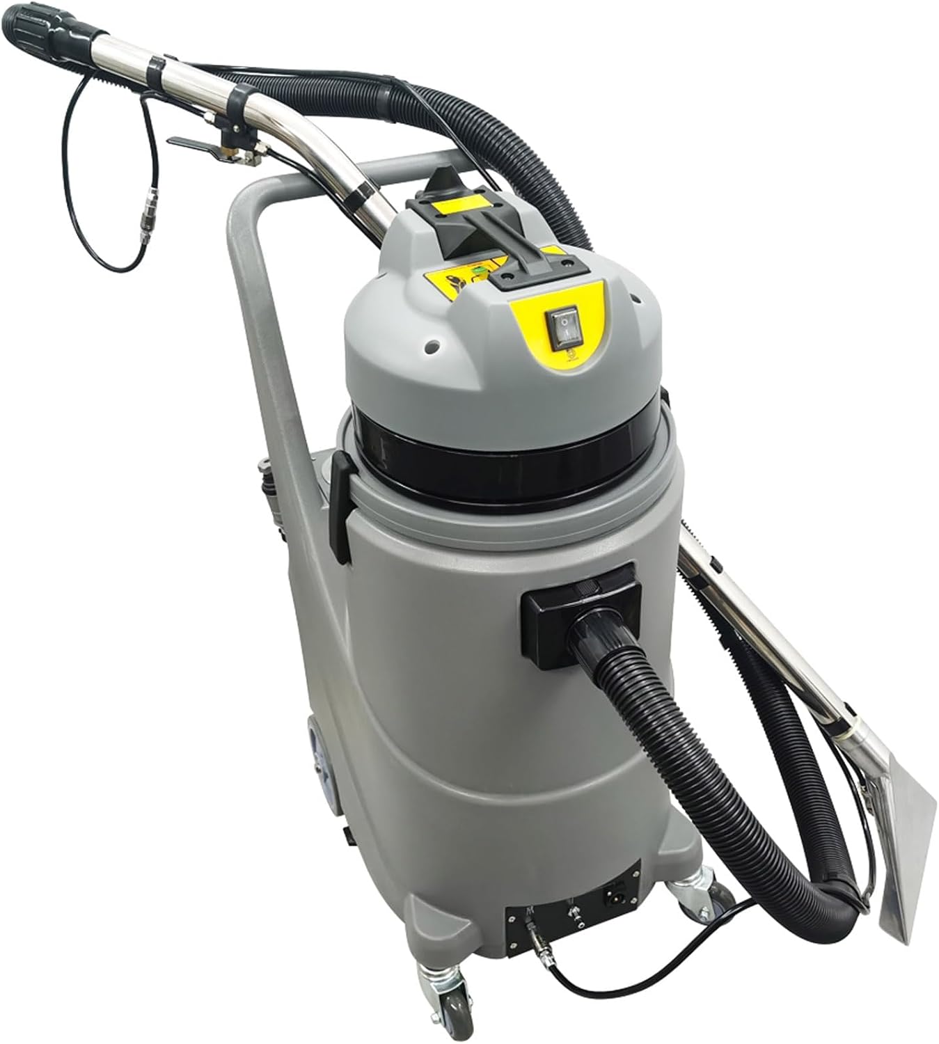 110V Carpet Extractor Machine 7.9gal(30L) Wet Dry Vacuum Cleaner with 3-in-1 Spray/Wash/Dry, With Grinding Head for Home Commercial Use 1000W